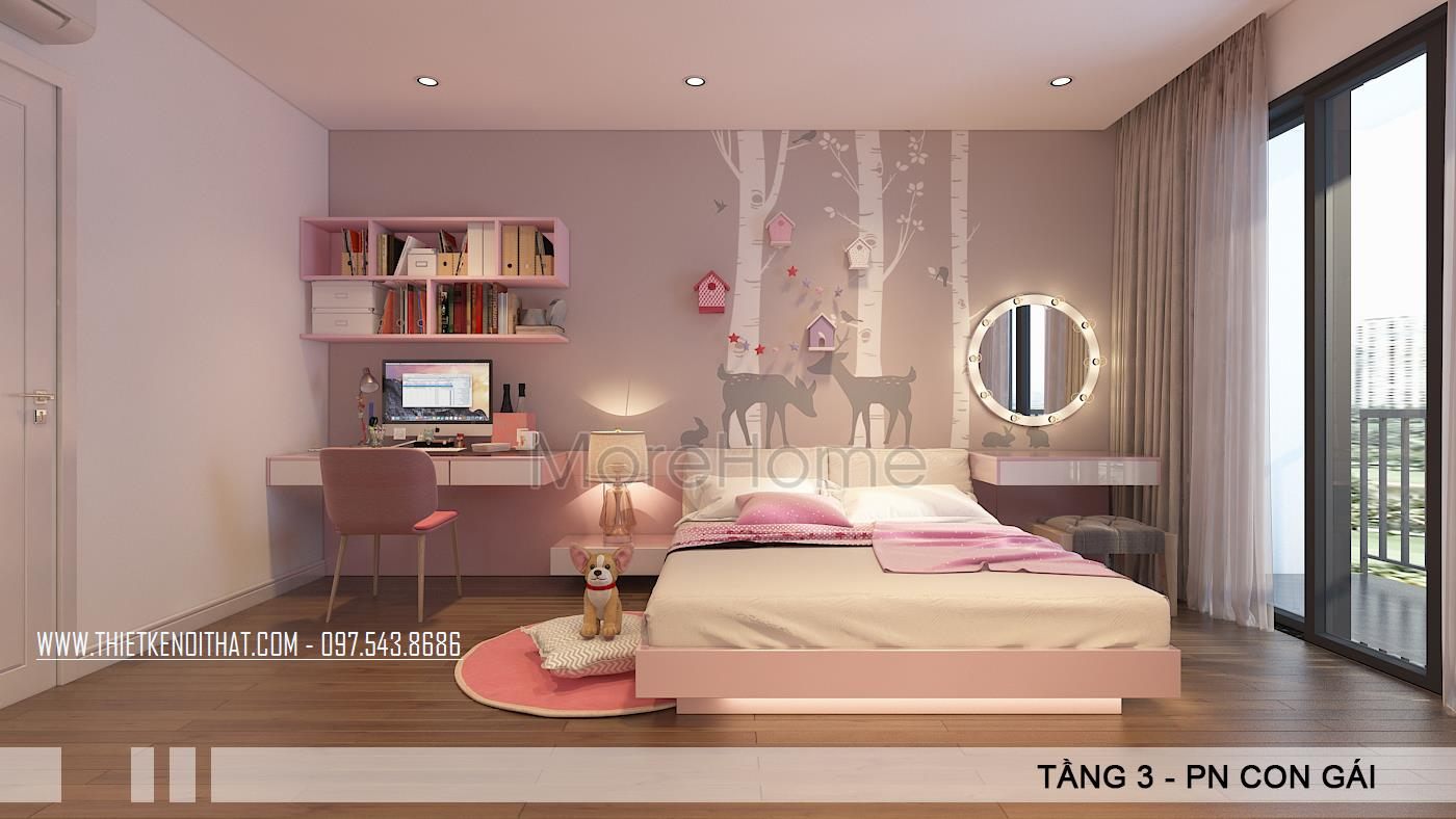 Thiết kế nội thất biệt thự hiện đại tại VinHome Thăng Long